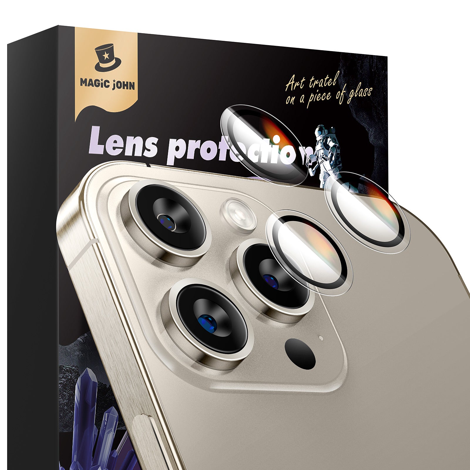 MAGIC JOHN Camera Lens Protector For iPhone 11/12/13/14/15 Series