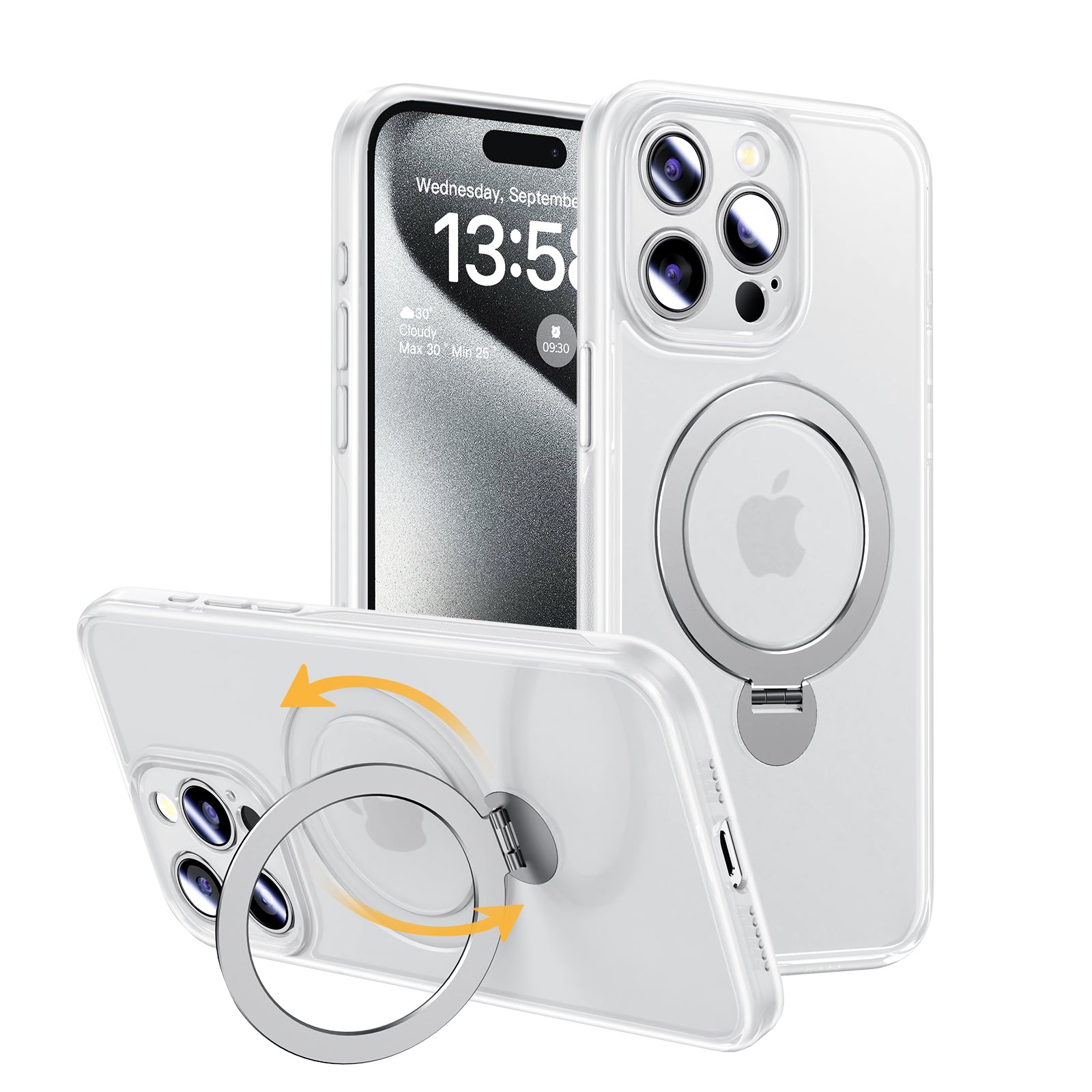 MAGIC JOHN 360° Invisible Magnetic Stand Phone Case