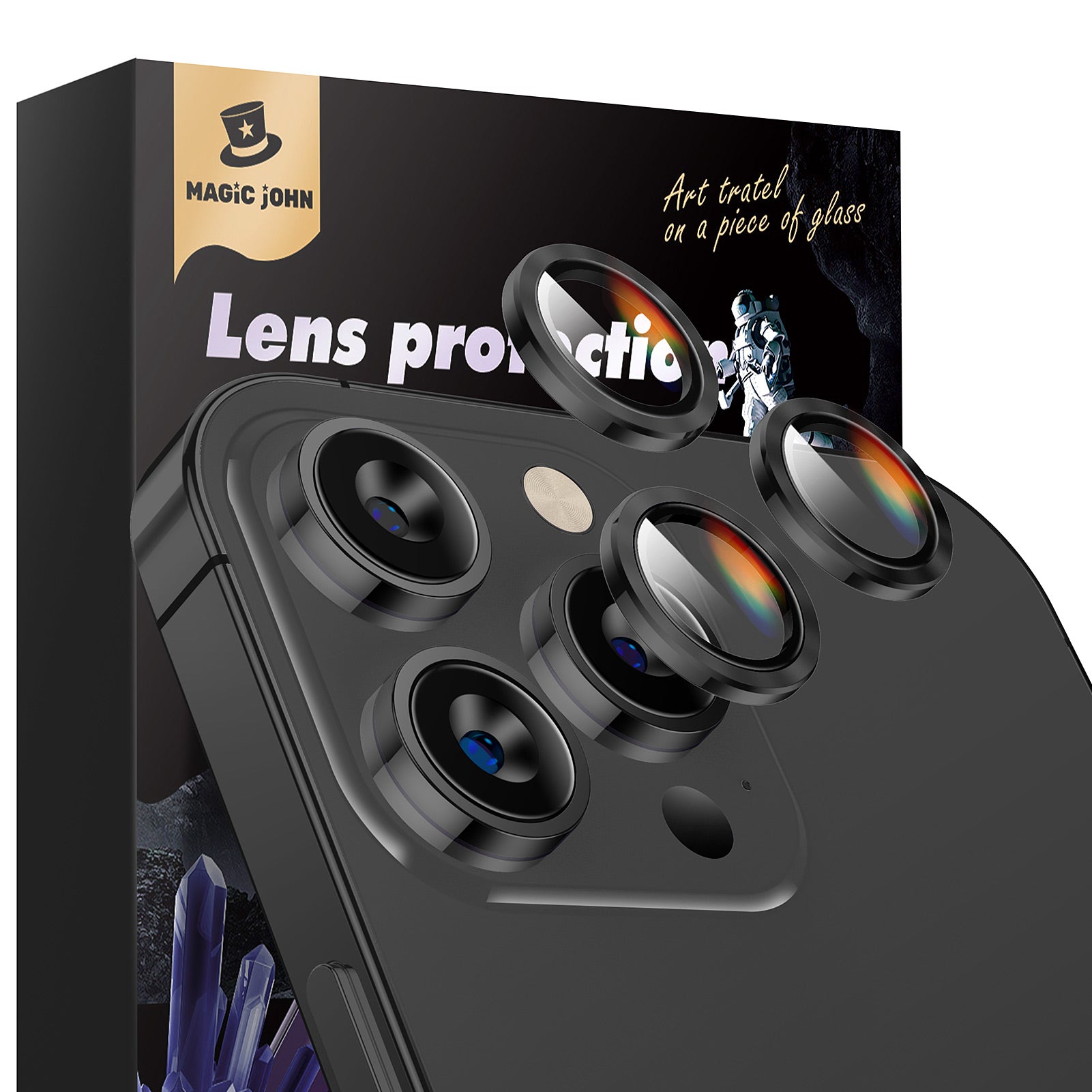 MAGIC JOHN Camera Lens Protector For iPhone 11/12/13/14/15 Series