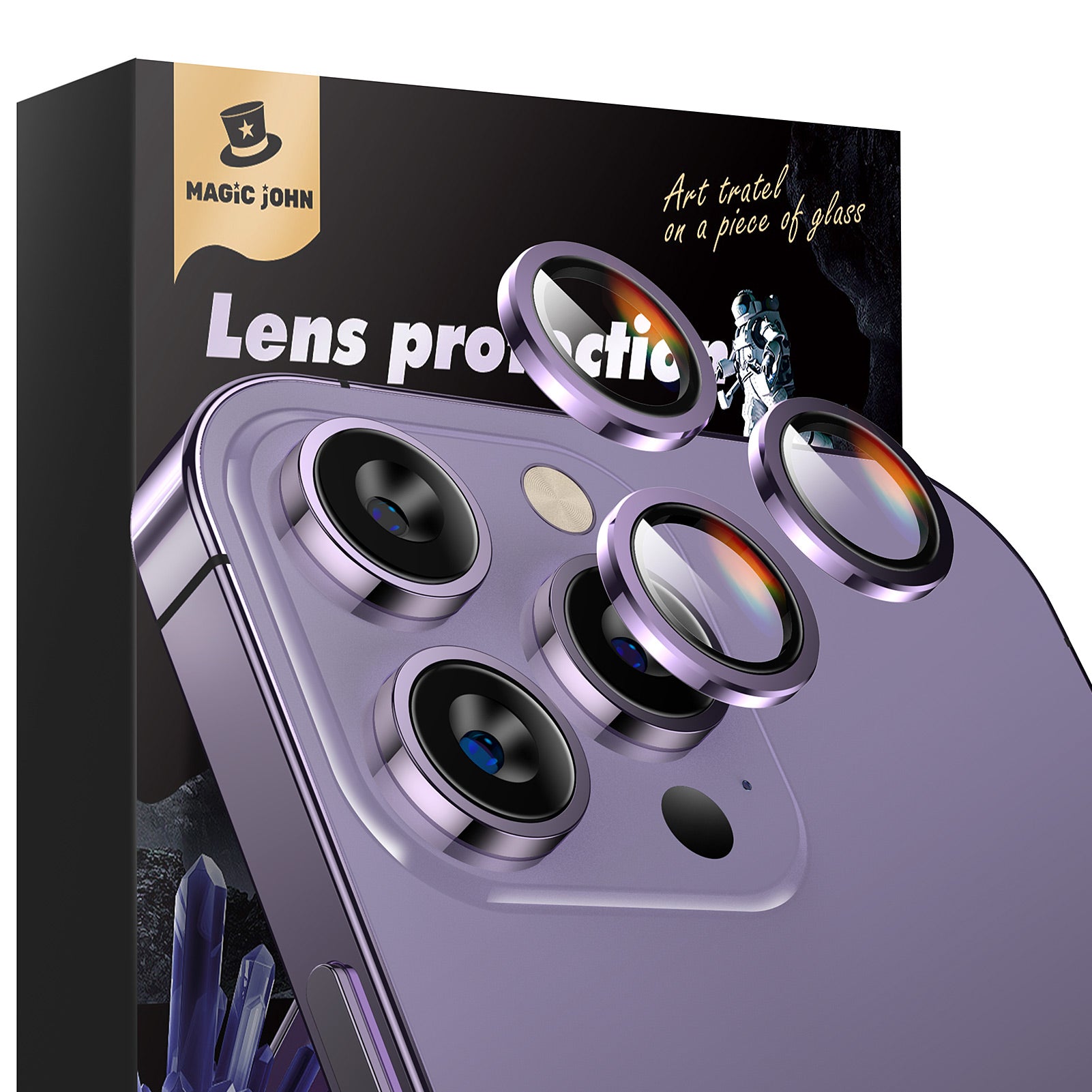 MAGIC JOHN Camera Lens Protector For iPhone 11/12/13/14/15 Series