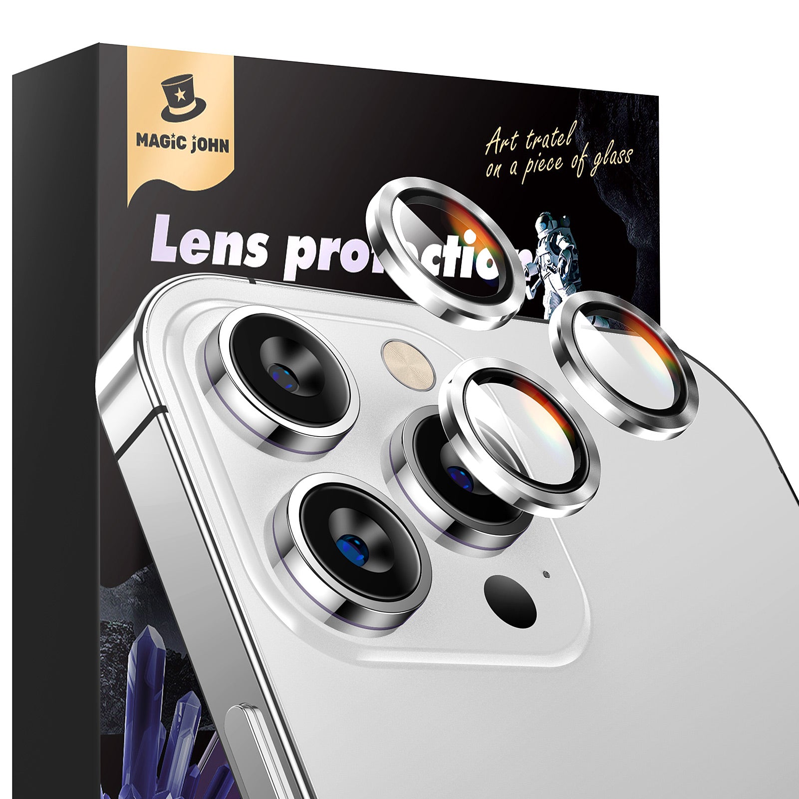 MAGIC JOHN Camera Lens Protector For iPhone 11/12/13/14/15 Series