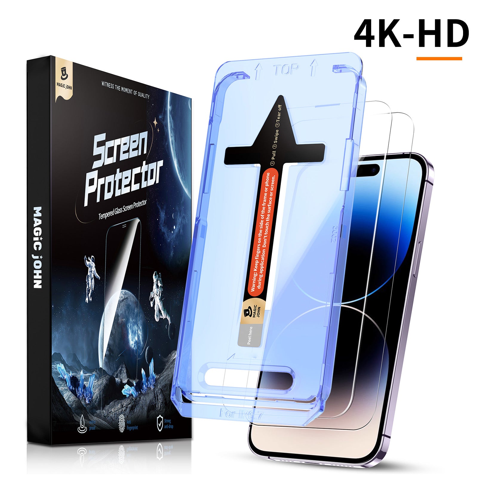 MAGIC JOHN iPhone Screen Protector - Dust Free Without Bubbles