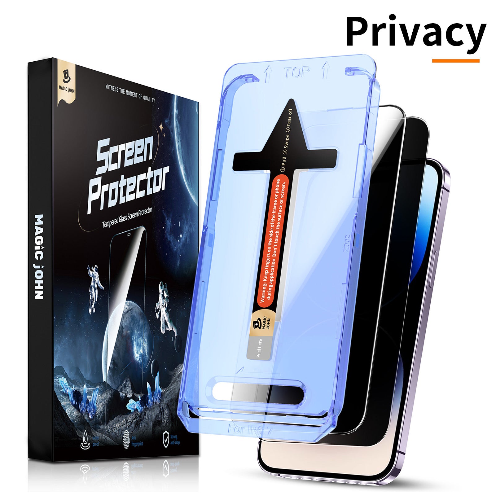 MAGIC JOHN iPhone Screen Protector - Dust Free Without Bubbles
